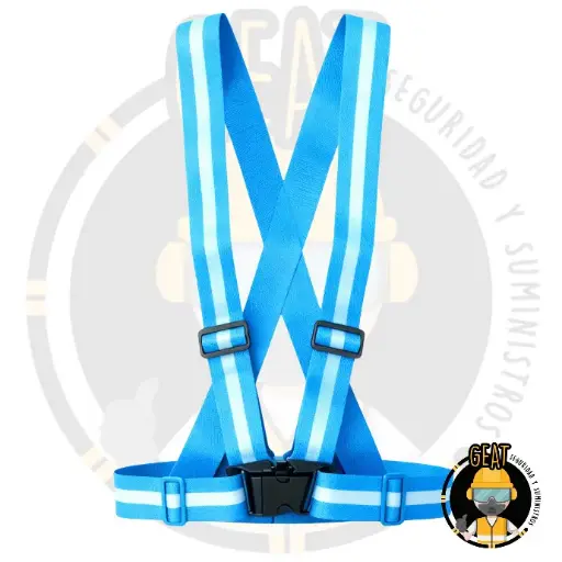 Chaleco MCA MCA. GEAT Mod.Carrillero Color Azul Cielo Talla Unitalla 