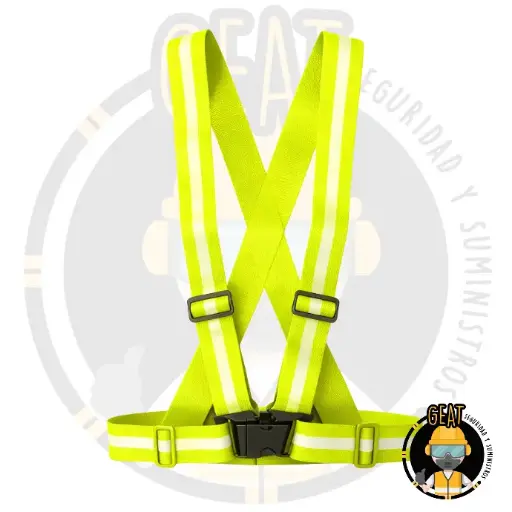 Chaleco MCA MCA. GEAT Mod.Carrillero Color Amarillo Neón Talla Unitalla 