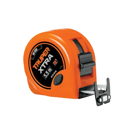 [15385] Flexómetro XTRA 5.5 m cinta extra ancha 28 mm, Truper