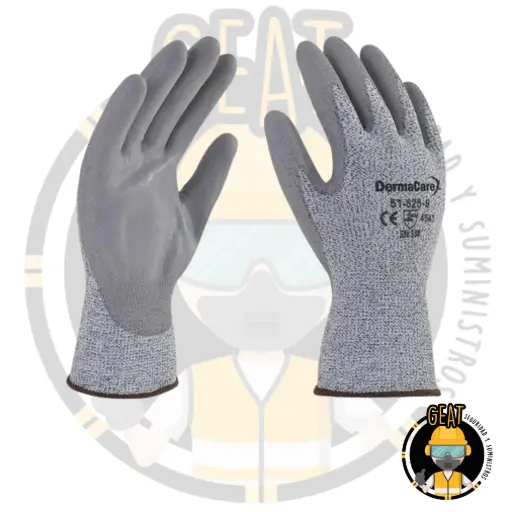 Guante Anticorte Nivel 5 de Polietileno de Alta Densidad con Poliuretano en Palma