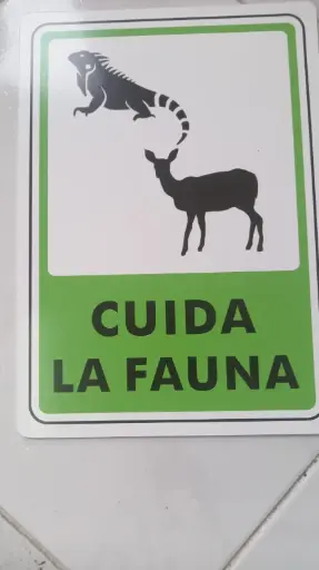 Señal de cuida la fauna 25*35 cm  