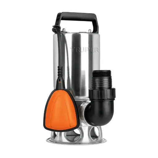 [12607] Bomba sumergible acero inoxidable, agua sucia, 1 HP, TRUPER