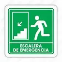 Señal de escalera hacia abajo  izquierda/ derecha 20*20 cm 