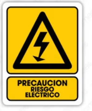 Señal "Precaución Riesgo Eléctrico" 25x35