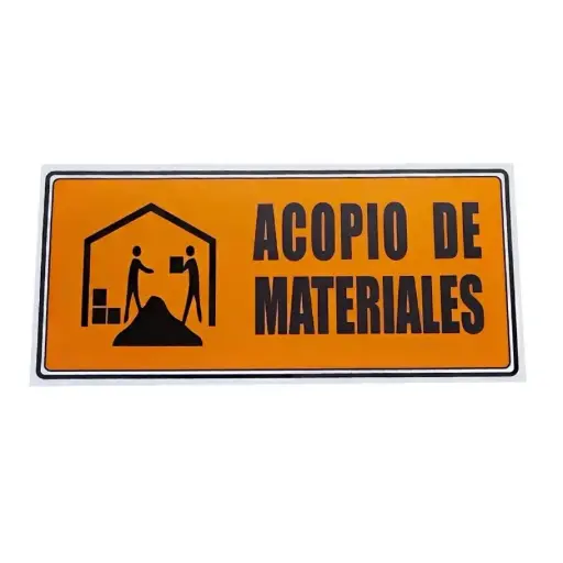 Señal "Acopio de materiales" 25x35