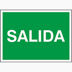Señal de salida 20*30 cm