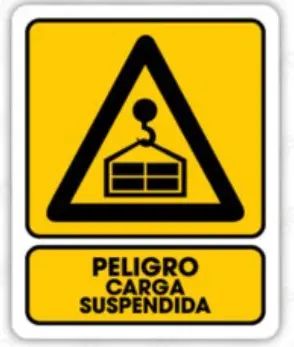 [G-143-4] Señal "Carga Suspendida" 25x35