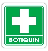 SEÑALAMIENTOS EN ESTIRENO  BOTIQUIN 20 x 20