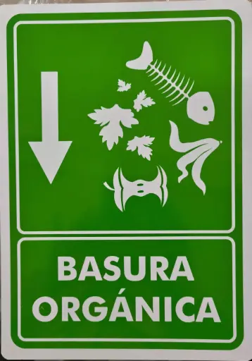 Señal de "Basura orgánica" de 35*50 cm