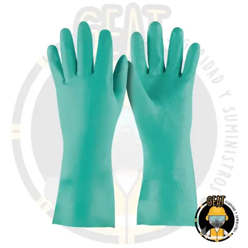 [15322] Guantes de Nitrilo Verde Multiusos, Talla CH – TRUPER