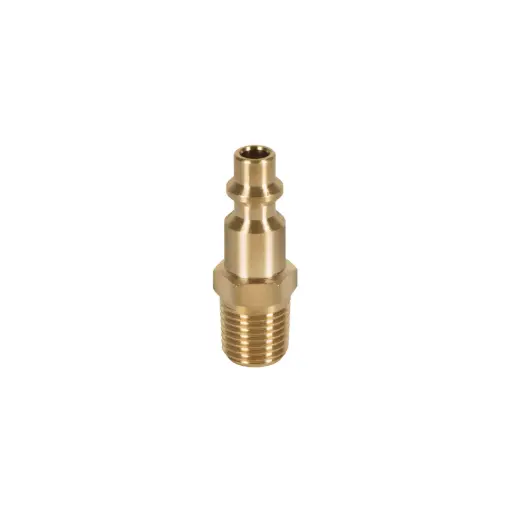 [19083] Conector rápido de latón, macho, cuerda 1/4" NPT, TRUPER