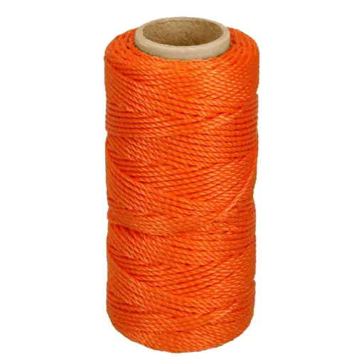 [14051] Carrete con 65 m de hilo para albañil naranja, Truper