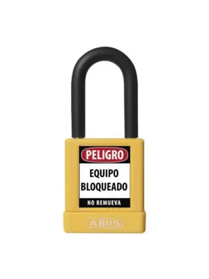 [AB 74/40 A] 74/40 KD AMARILLO CANDADO BLOQUEO ABUS DIELECTRICO D6.5mm 1 KEY