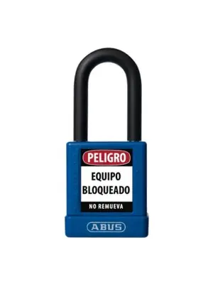 [AB-74/40-AZ] 74/40 KD AZUL CANDADO BLOQUEO ABUS DIELECTRICO D6.5mm 1 KEY